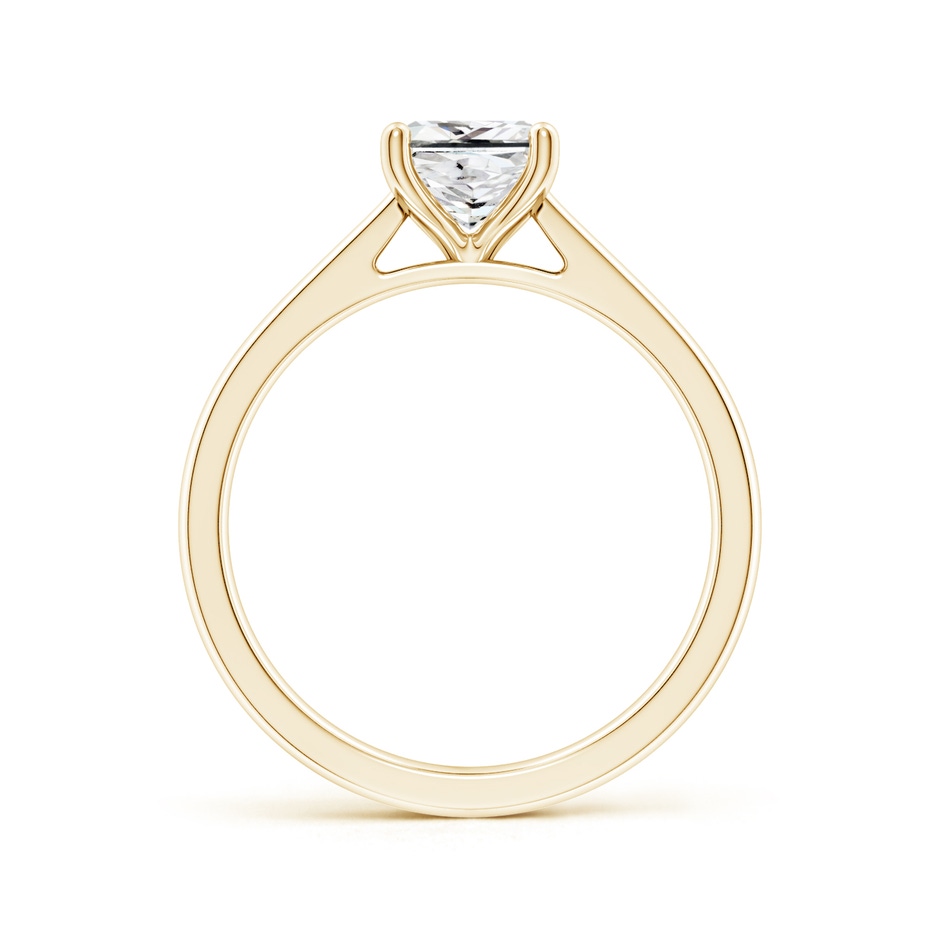 5.5mm IJI1I2 Princess-Cut Diamond Reverse Tapered Shank Cathedral Engagement Ring in Yellow Gold side 199