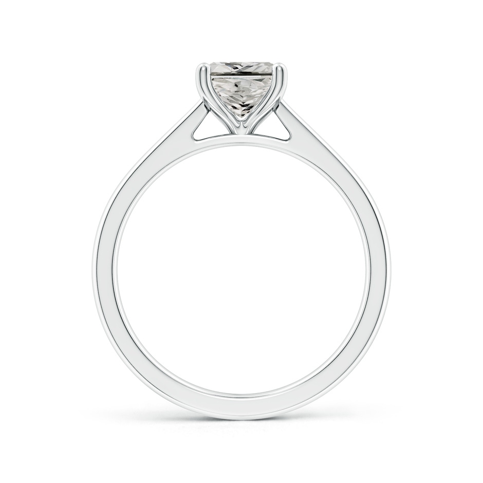 5.5mm KI3 Princess-Cut Diamond Reverse Tapered Shank Cathedral Engagement Ring in P950 Platinum side 199