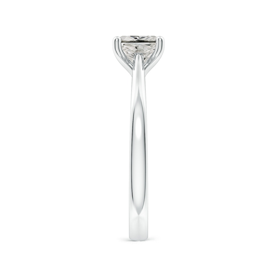 5.5mm KI3 Princess-Cut Diamond Reverse Tapered Shank Cathedral Engagement Ring in P950 Platinum side 299