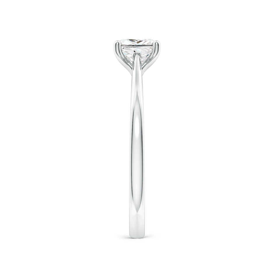 5mm GVS2 Princess-Cut Diamond Reverse Tapered Shank Cathedral Engagement Ring in P950 Platinum side 299