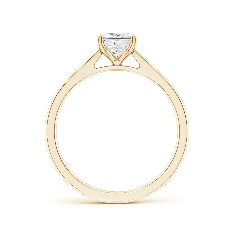 5mm GVS2 Princess-Cut Diamond Reverse Tapered Shank Cathedral Engagement Ring in Yellow Gold side 199
