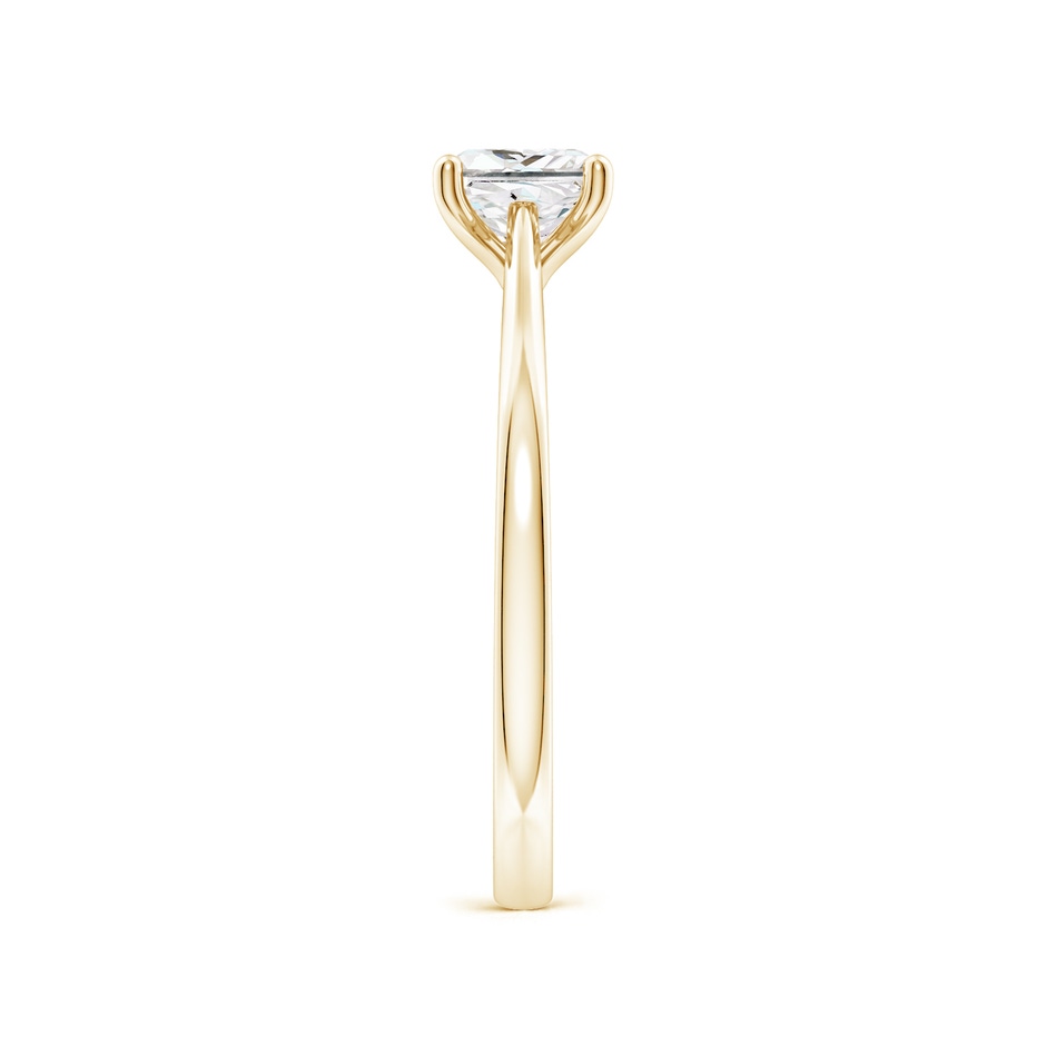 5mm GVS2 Princess-Cut Diamond Reverse Tapered Shank Cathedral Engagement Ring in Yellow Gold side 299