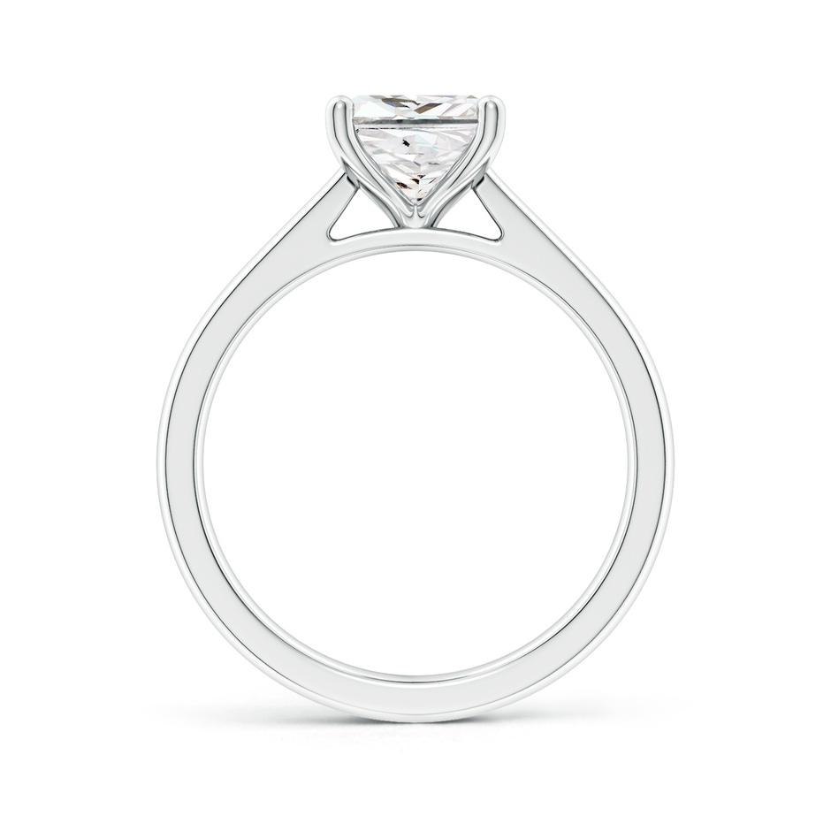 6.5mm GVS2 Princess-Cut Diamond Reverse Tapered Shank Cathedral Engagement Ring in P950 Platinum side 199