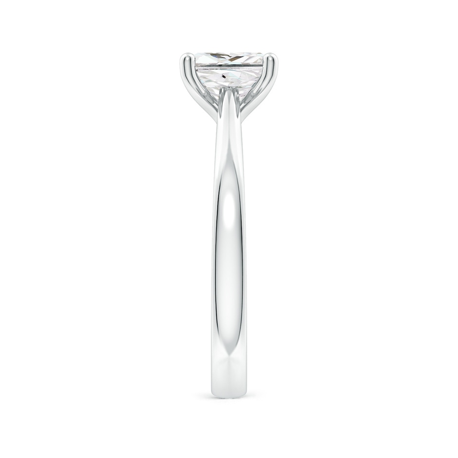 6.5mm GVS2 Princess-Cut Diamond Reverse Tapered Shank Cathedral Engagement Ring in P950 Platinum side 299