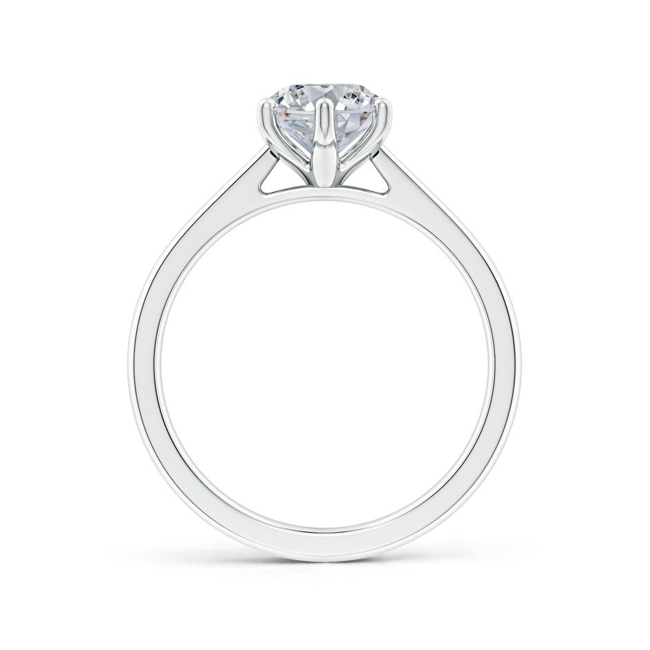 9x7mm HSI2 Oval Diamond Reverse Tapered Shank Cathedral Engagement Ring in P950 Platinum side 199