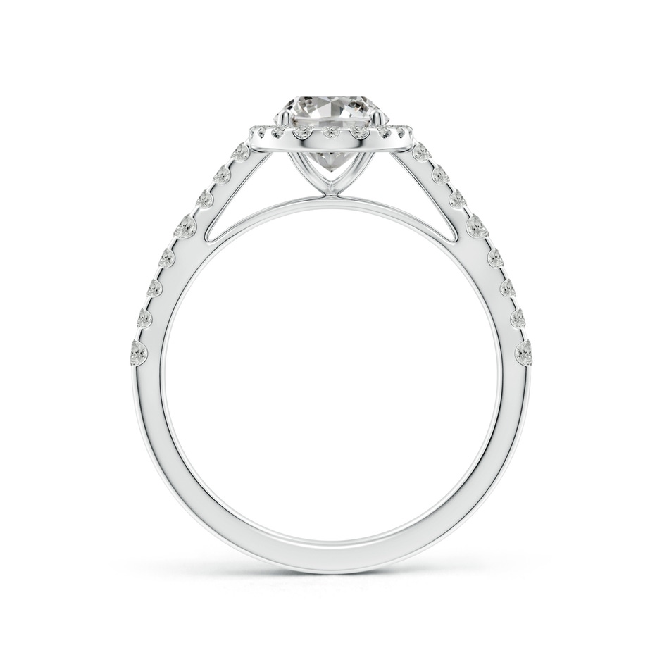 7.7x5.7mm KI3 Oval Diamond Station Halo Engagement Ring in White Gold side 199