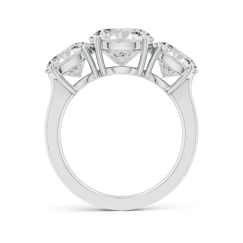 9.2mm IJI1I2 Round Diamond Three Stone Classic Engagement Ring in White Gold side 199