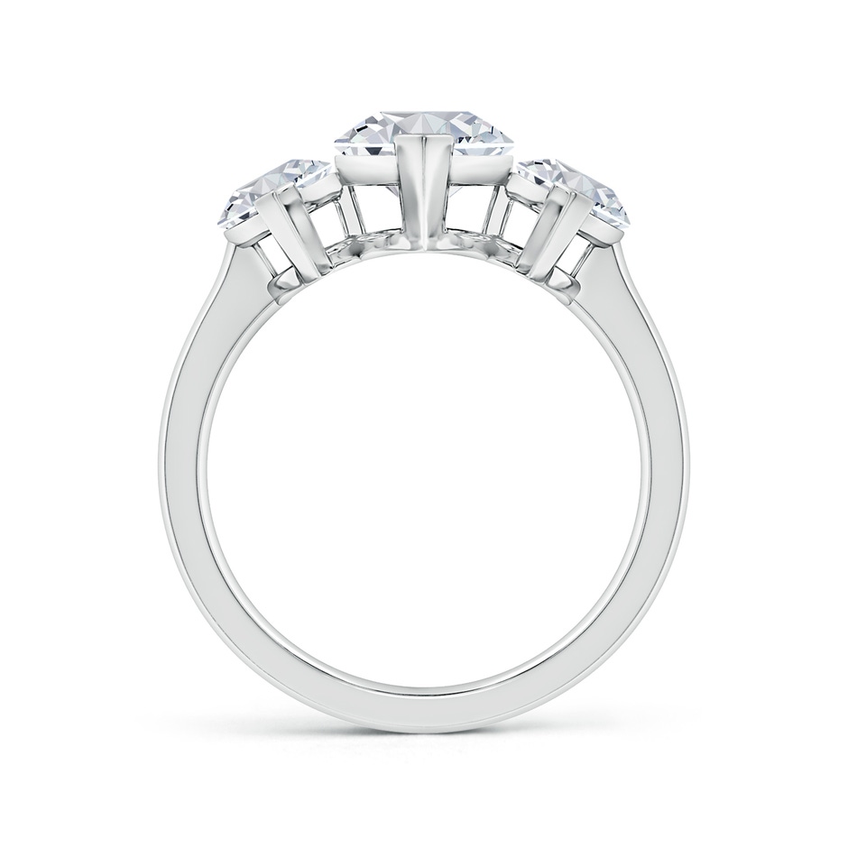 14x7mm HSI2 Marquise Diamond Three Stone Classic Engagement Ring in White Gold side 199