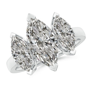 14x7mm KI3 Marquise Diamond Three Stone Classic Engagement Ring in P950 Platinum