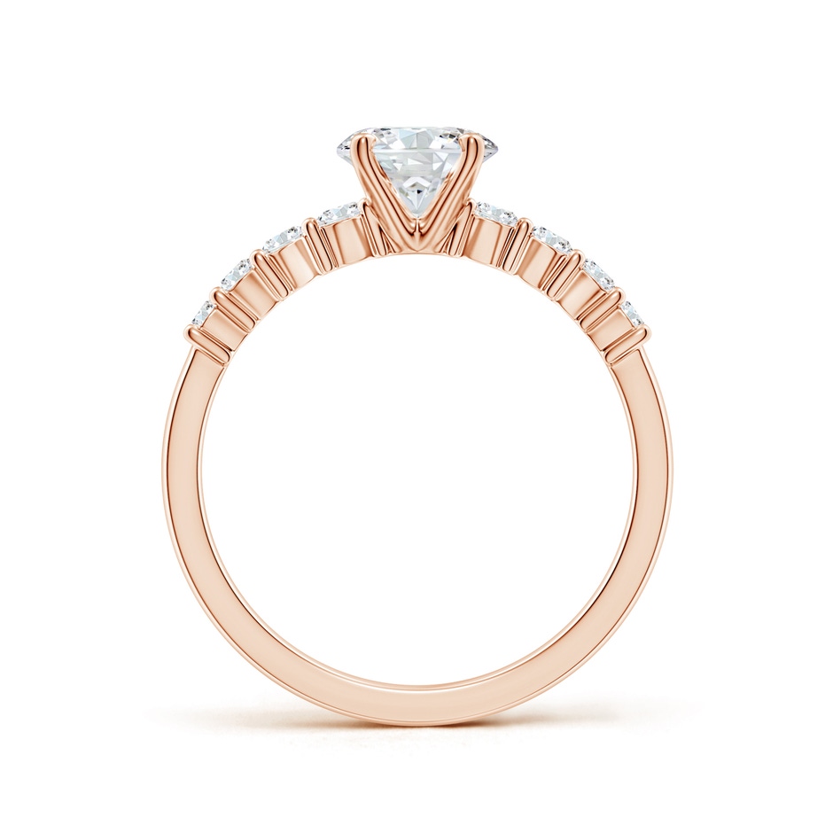 5.9mm GVS2 Solitaire Round Diamond Graduated Engagement Ring in Rose Gold side 199