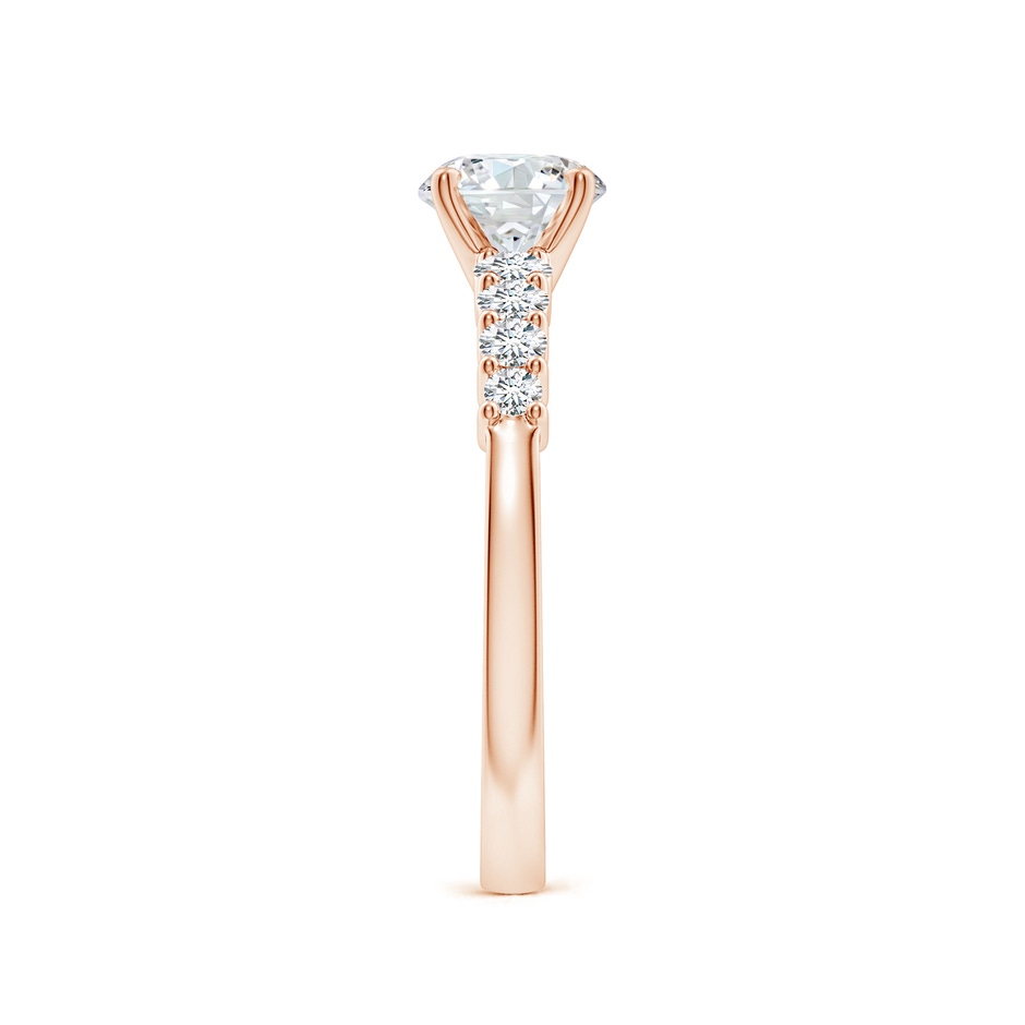 5.9mm GVS2 Solitaire Round Diamond Graduated Engagement Ring in Rose Gold side 299