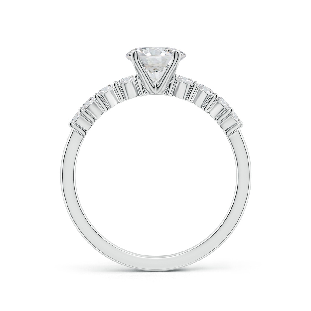 5.9mm HSI2 Solitaire Round Diamond Graduated Engagement Ring in White Gold - side 199