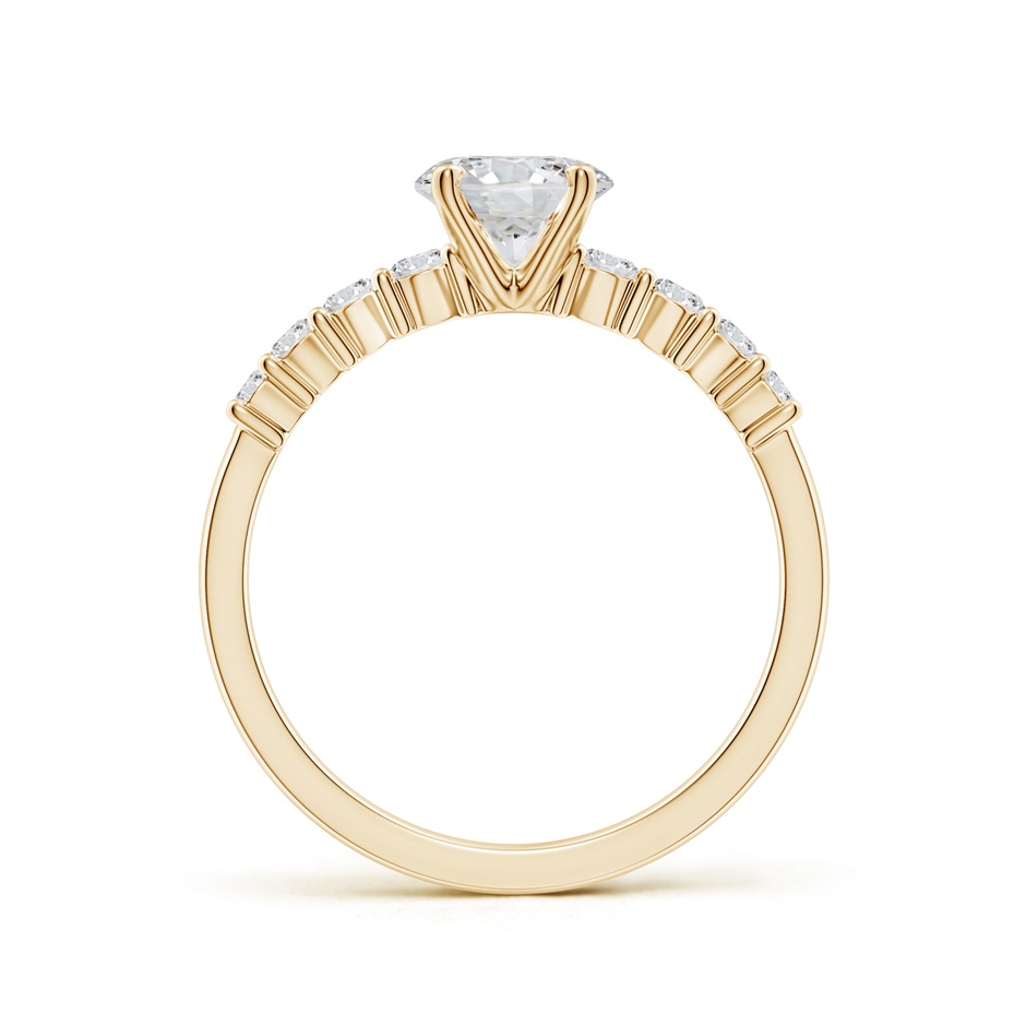 5.9mm HSI2 Solitaire Round Diamond Graduated Engagement Ring in Yellow Gold side 199