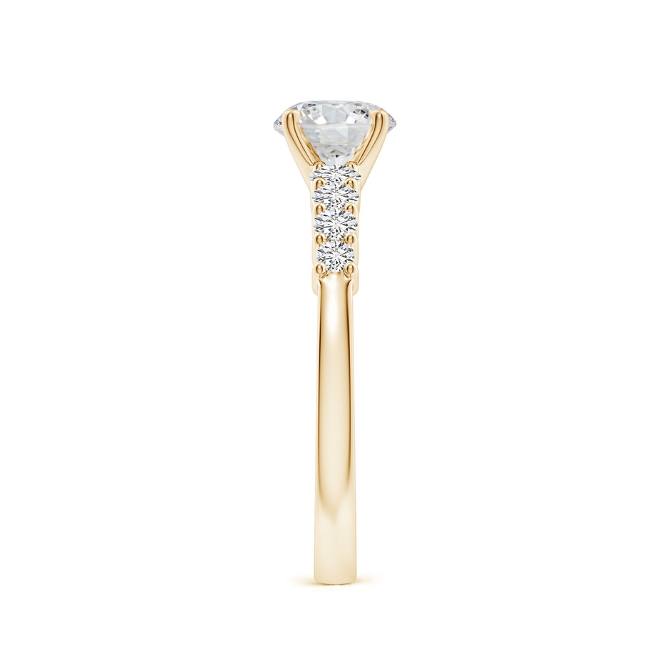 5.9mm HSI2 Solitaire Round Diamond Graduated Engagement Ring in Yellow Gold side 299