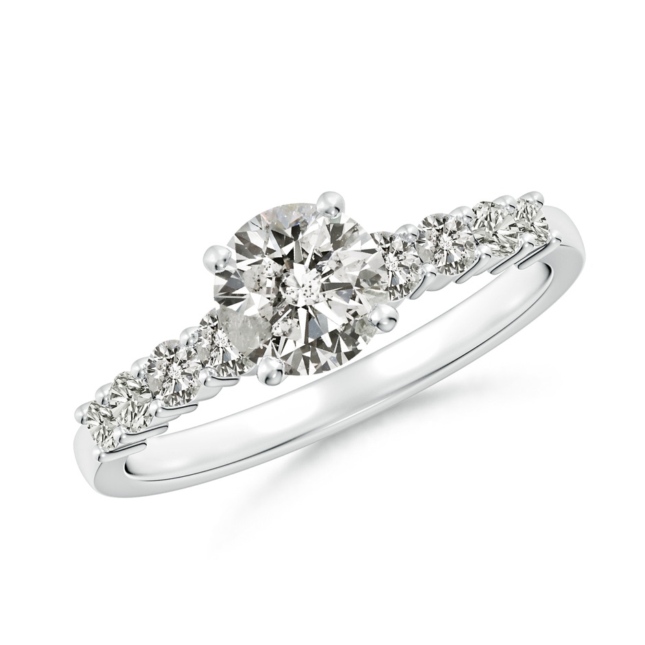 5.9mm KI3 Solitaire Round Diamond Graduated Engagement Ring in P950 Platinum 