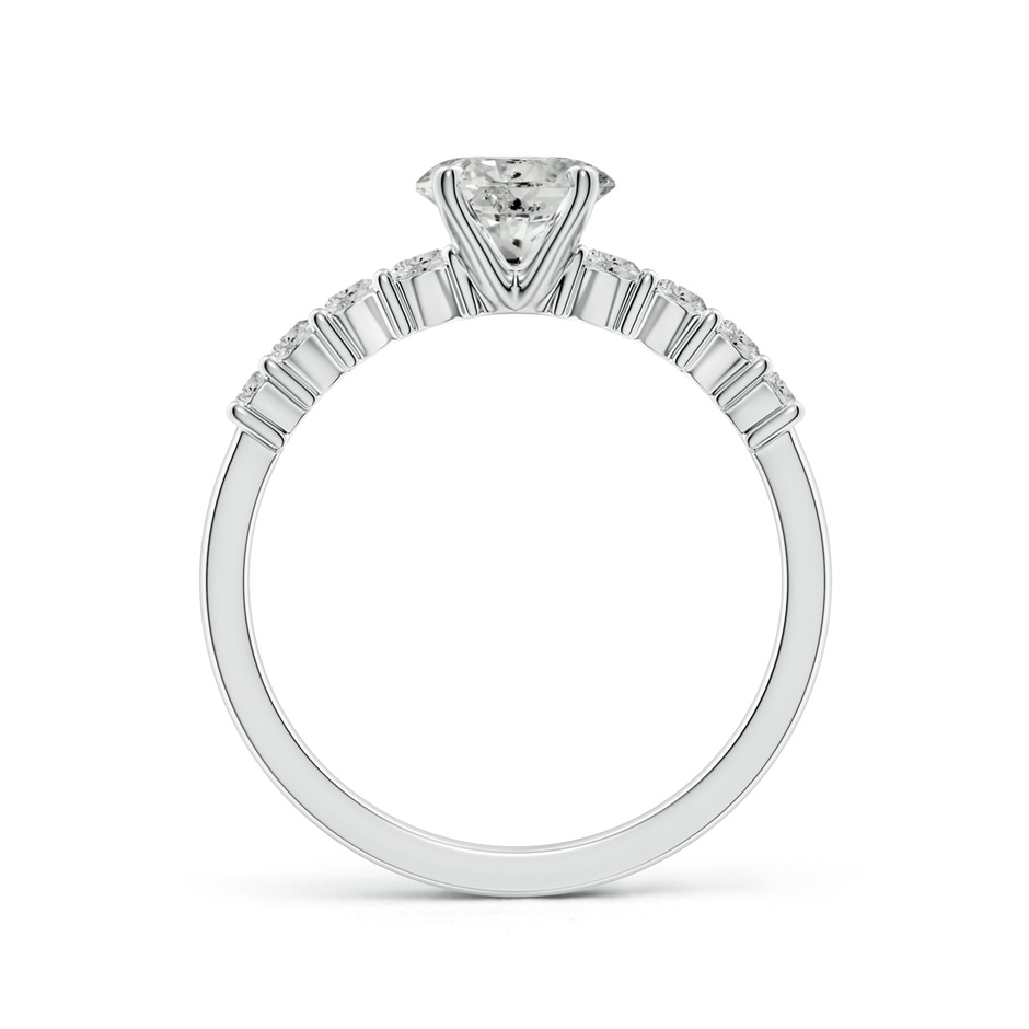 5.9mm KI3 Solitaire Round Diamond Graduated Engagement Ring in P950 Platinum side 199