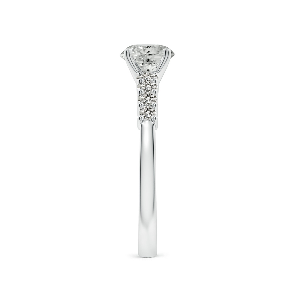 5.9mm KI3 Solitaire Round Diamond Graduated Engagement Ring in P950 Platinum side 299