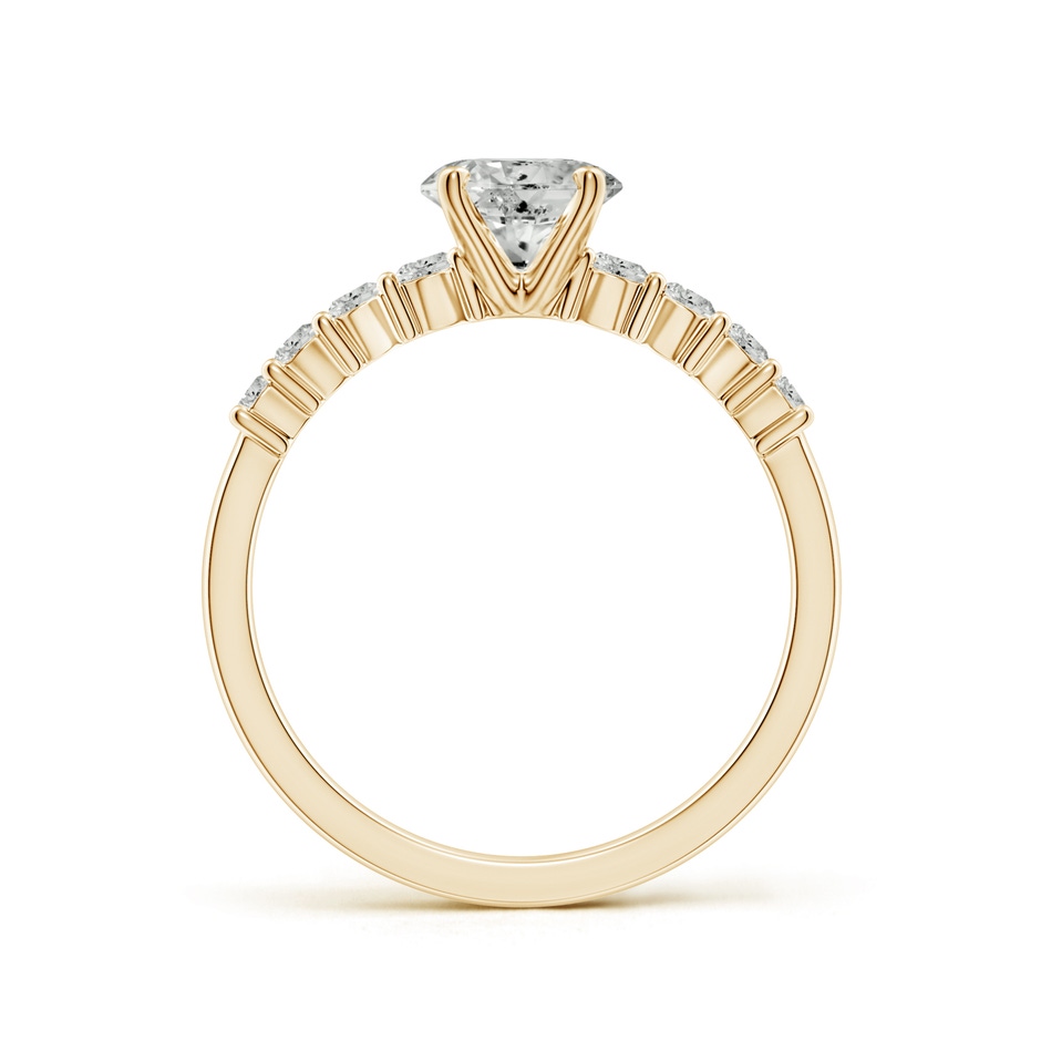 5.9mm KI3 Solitaire Round Diamond Graduated Engagement Ring in Yellow Gold side 199