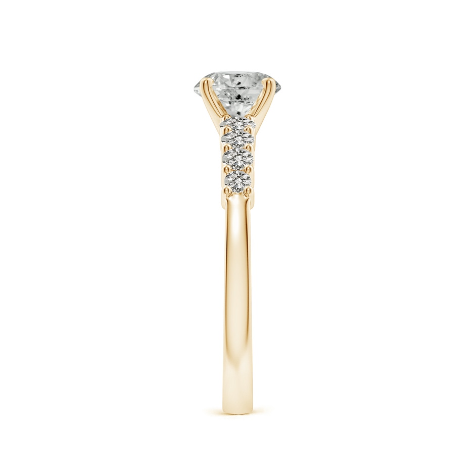 5.9mm KI3 Solitaire Round Diamond Graduated Engagement Ring in Yellow Gold side 299