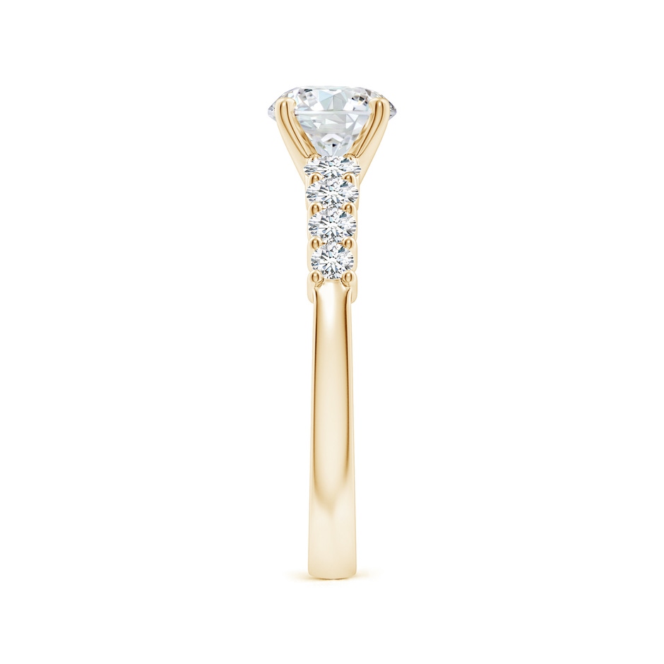 6.5mm GVS2 Solitaire Round Diamond Graduated Engagement Ring in Yellow Gold side 299