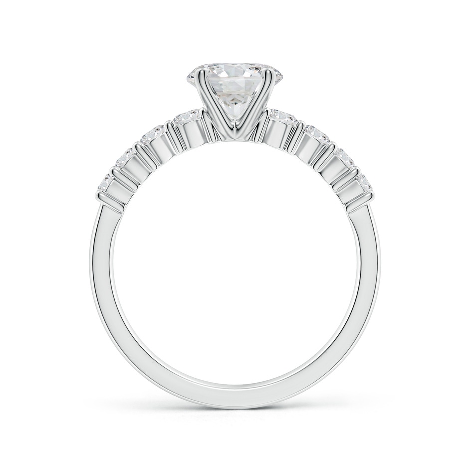 6.5mm HSI2 Solitaire Round Diamond Graduated Engagement Ring in White Gold side 199