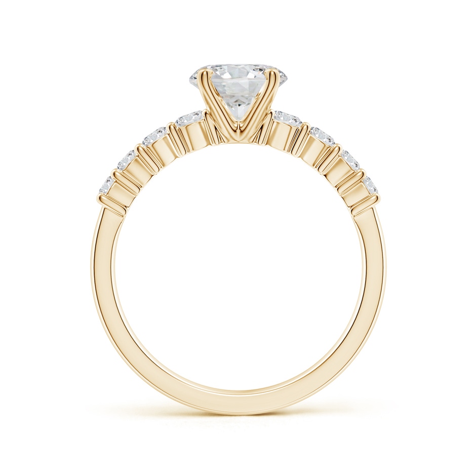 6.5mm HSI2 Solitaire Round Diamond Graduated Engagement Ring in Yellow Gold side 199
