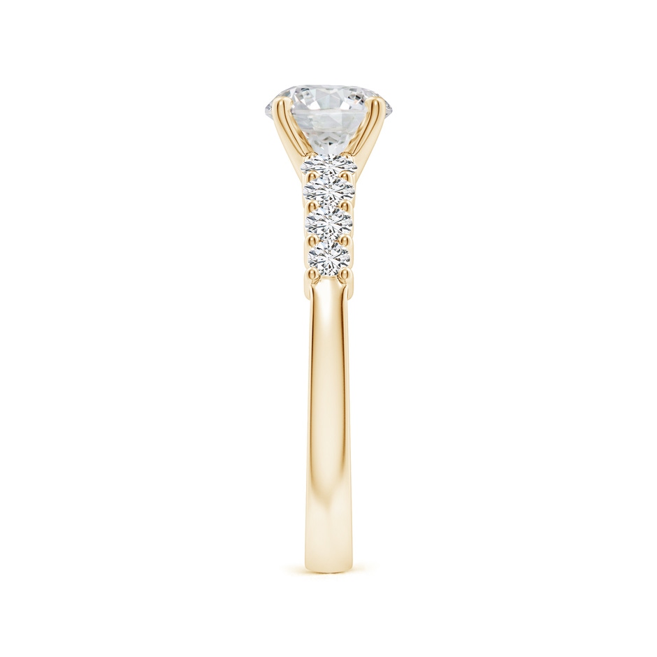 6.5mm HSI2 Solitaire Round Diamond Graduated Engagement Ring in Yellow Gold side 299