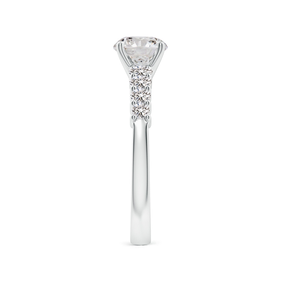 6.5mm IJI1I2 Solitaire Round Diamond Graduated Engagement Ring in P950 Platinum side 299