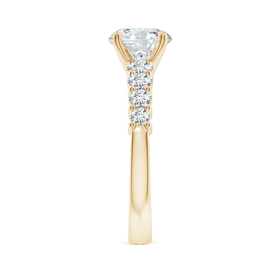 7.4mm GVS2 Solitaire Round Diamond Graduated Engagement Ring in 18K Yellow Gold side 299