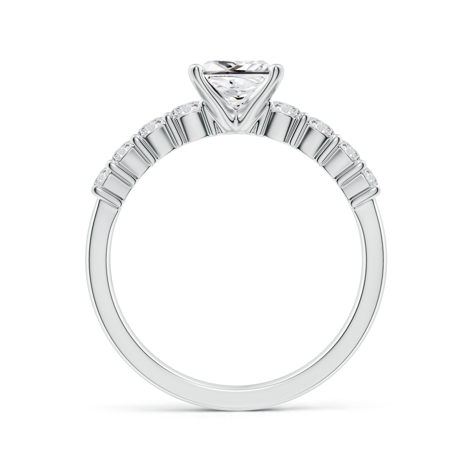 5.5mm HSI2 Solitaire Princess-Cut Diamond Graduated Engagement Ring in White Gold side 199