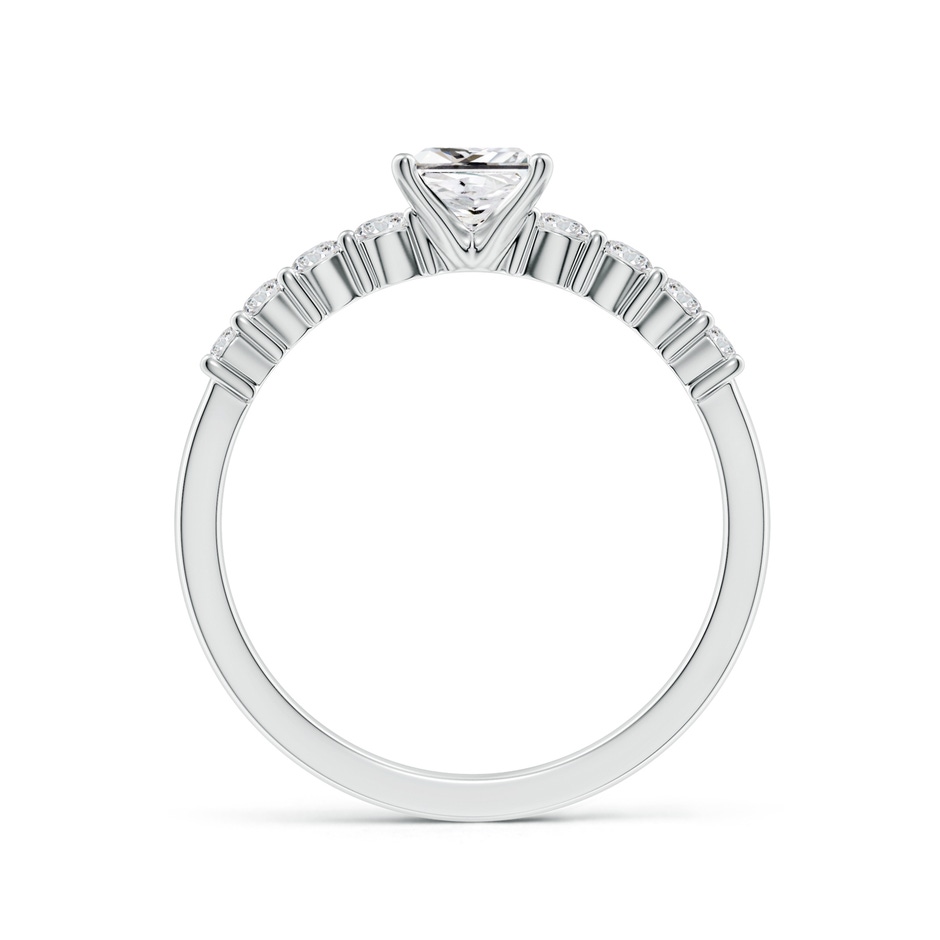 5mm HSI2 Solitaire Princess-Cut Diamond Graduated Engagement Ring in 18K White Gold side 199