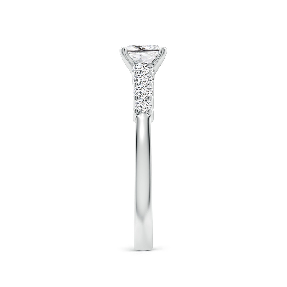 5mm HSI2 Solitaire Princess-Cut Diamond Graduated Engagement Ring in 18K White Gold side 299