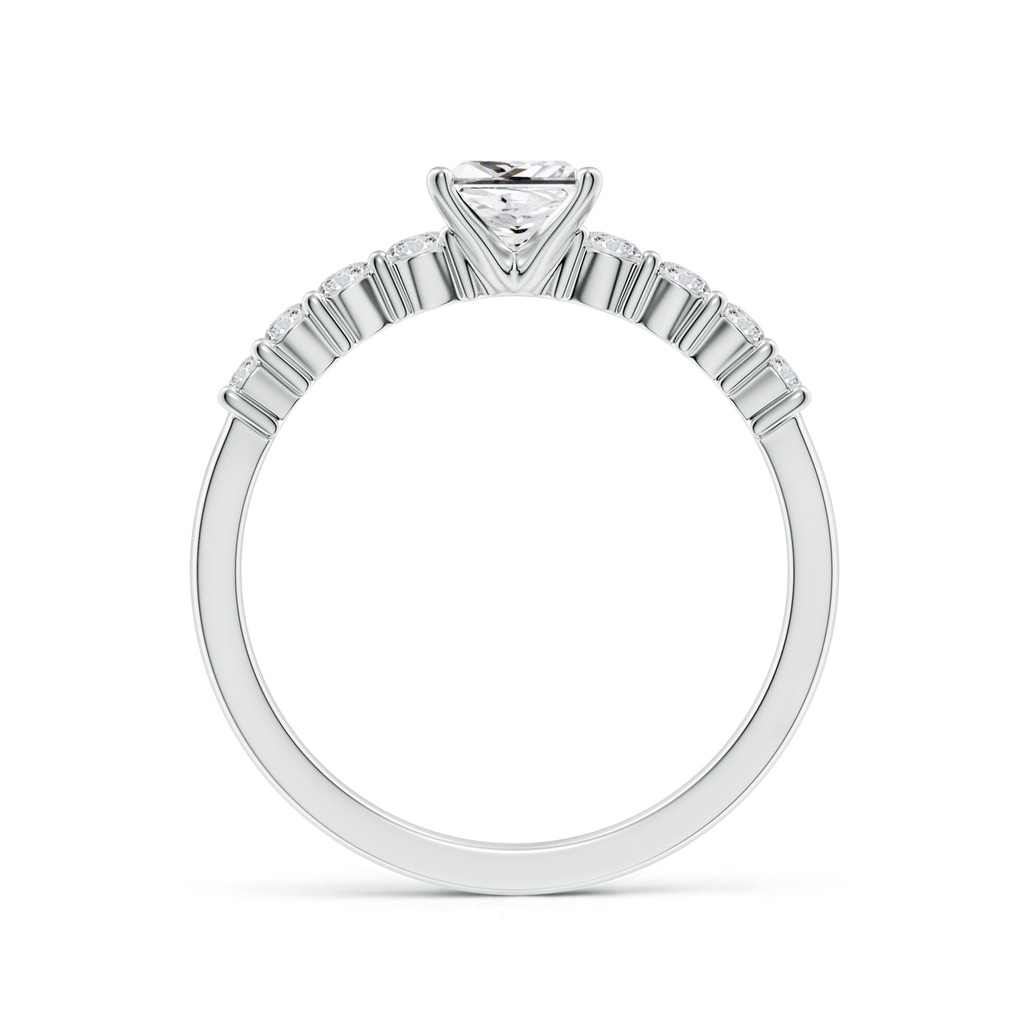 5mm HSI2 Solitaire Princess-Cut Diamond Graduated Engagement Ring in White Gold - side 199