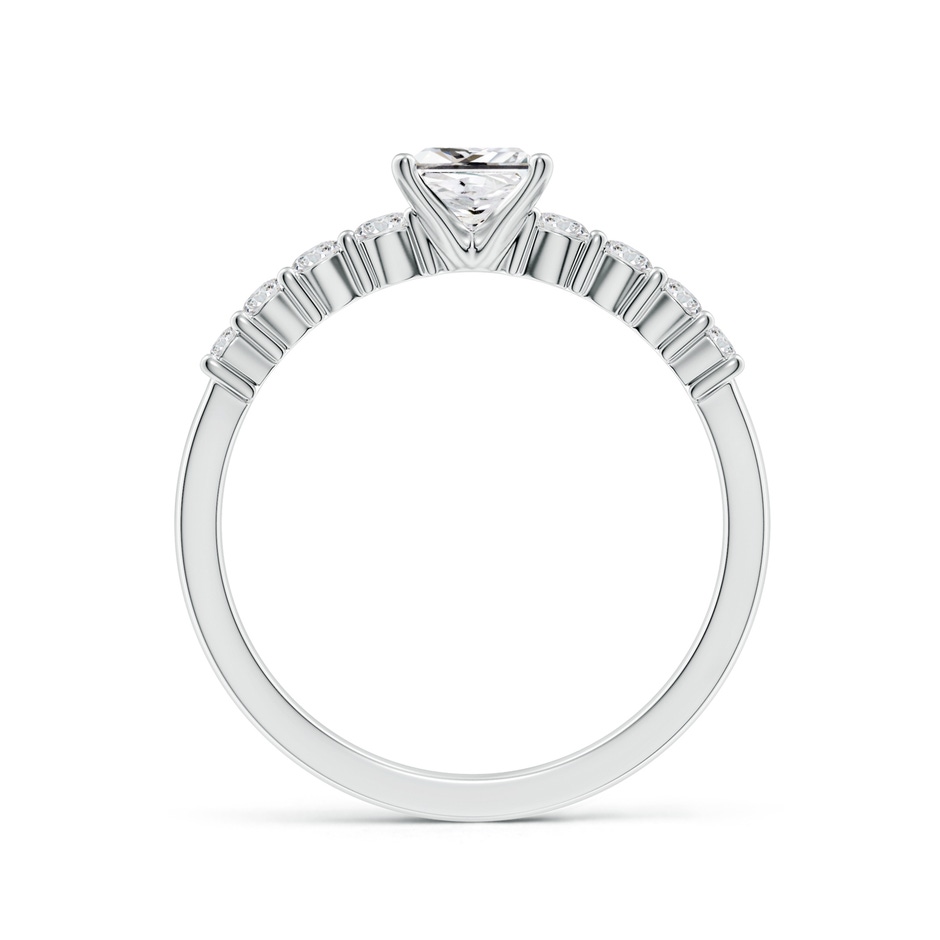 5mm HSI2 Solitaire Princess-Cut Diamond Graduated Engagement Ring in White Gold side 199