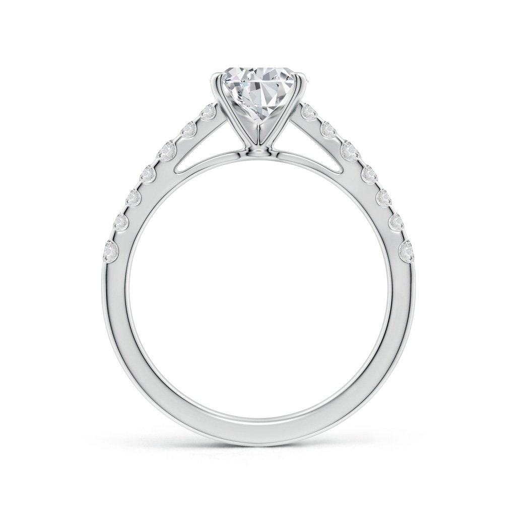 8.5x6.5mm HSI2 Solitaire Pear Diamond Station Engagement Ring in White Gold Side 199
