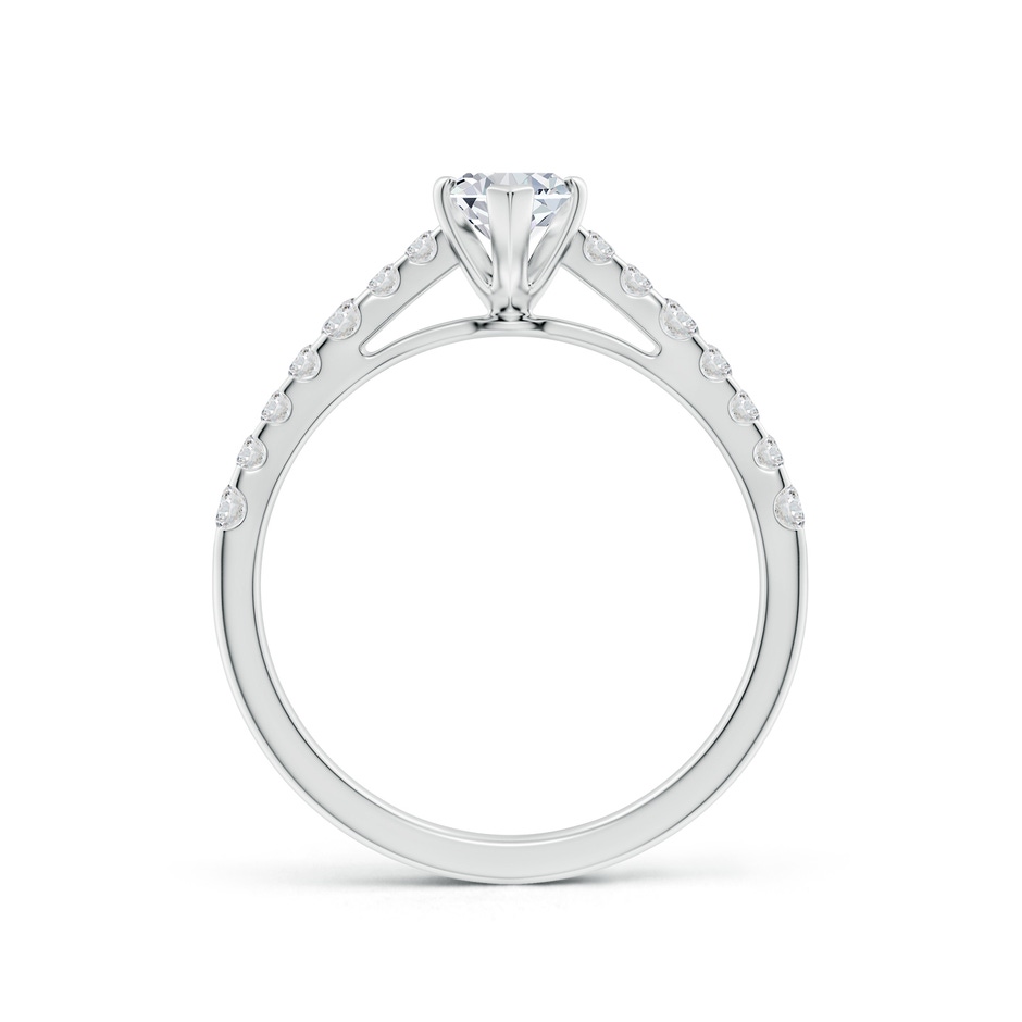 10x5mm HSI2 Solitaire Marquise Diamond Station Engagement Ring in White Gold side 199