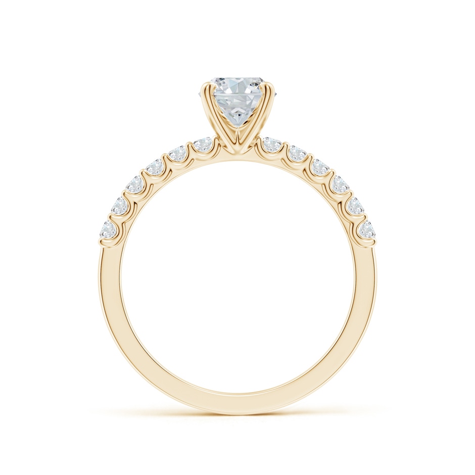7.7x5.7mm GVS2 Oval Diamond Solitaire Engagement Ring with Diamond Accents in Yellow Gold side 199