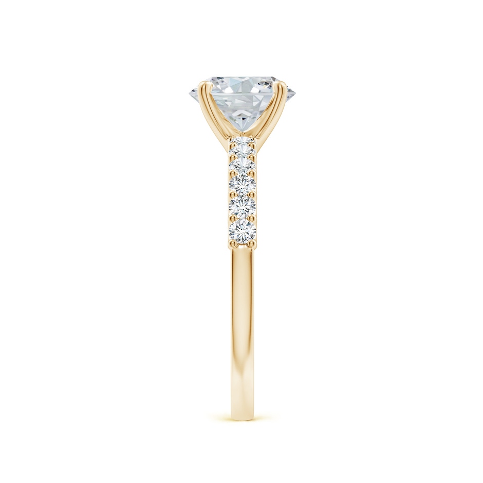 7.7x5.7mm GVS2 Oval Diamond Solitaire Engagement Ring with Diamond Accents in Yellow Gold side 299