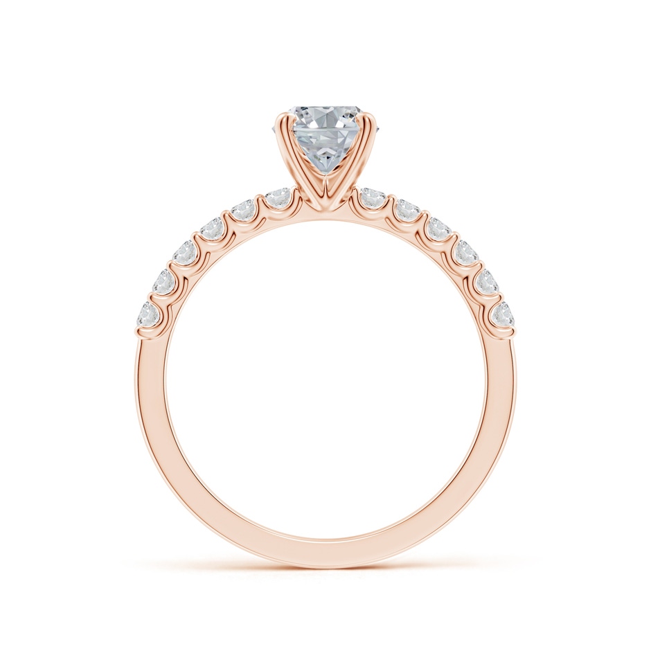 7.7x5.7mm HSI2 Oval Diamond Solitaire Engagement Ring with Diamond Accents in Rose Gold side 199