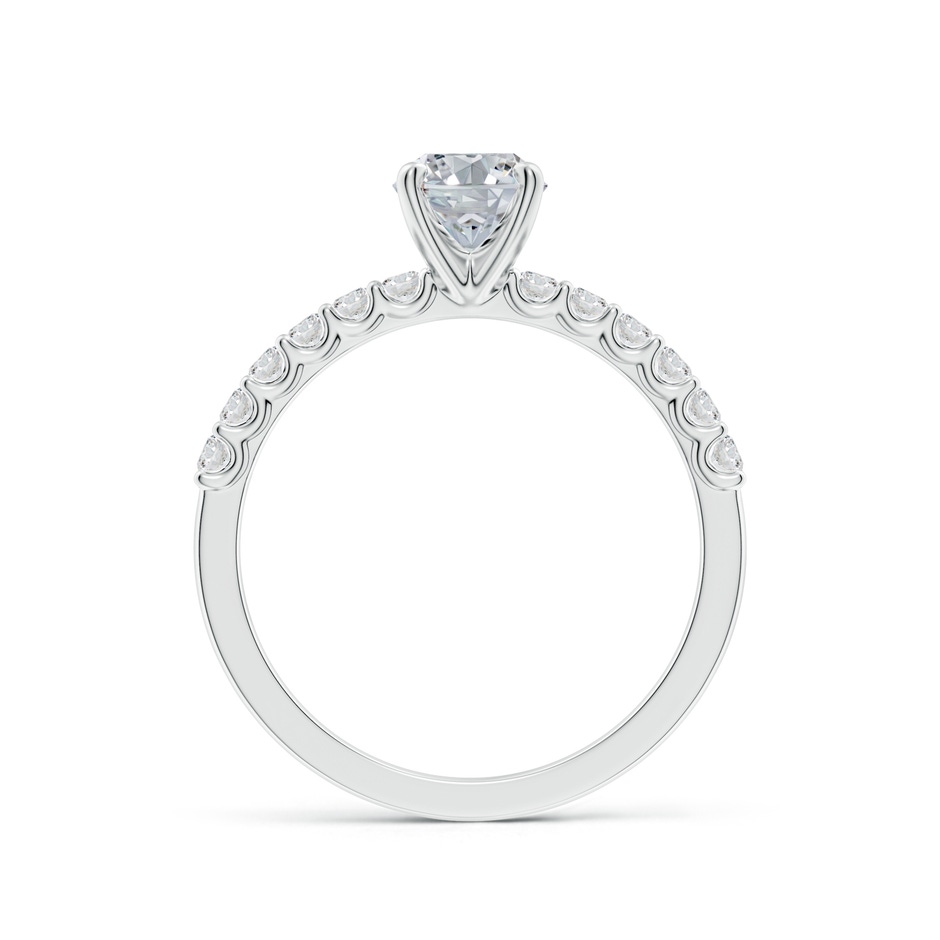 7.7x5.7mm HSI2 Oval Diamond Solitaire Engagement Ring with Diamond Accents in White Gold side 199