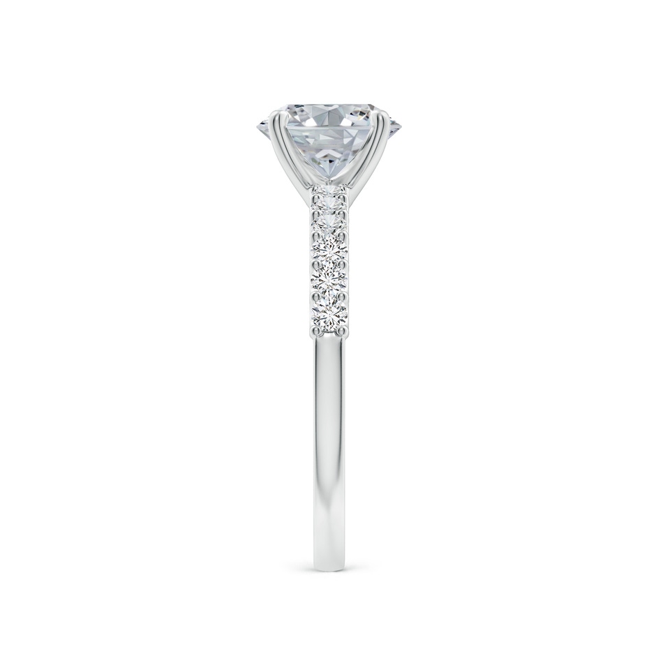 7.7x5.7mm HSI2 Oval Diamond Solitaire Engagement Ring with Diamond Accents in White Gold side 299