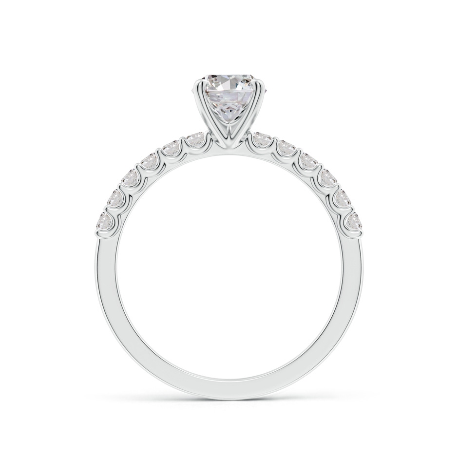 7.7x5.7mm IJI1I2 Oval Diamond Solitaire Engagement Ring with Diamond Accents in White Gold side 199
