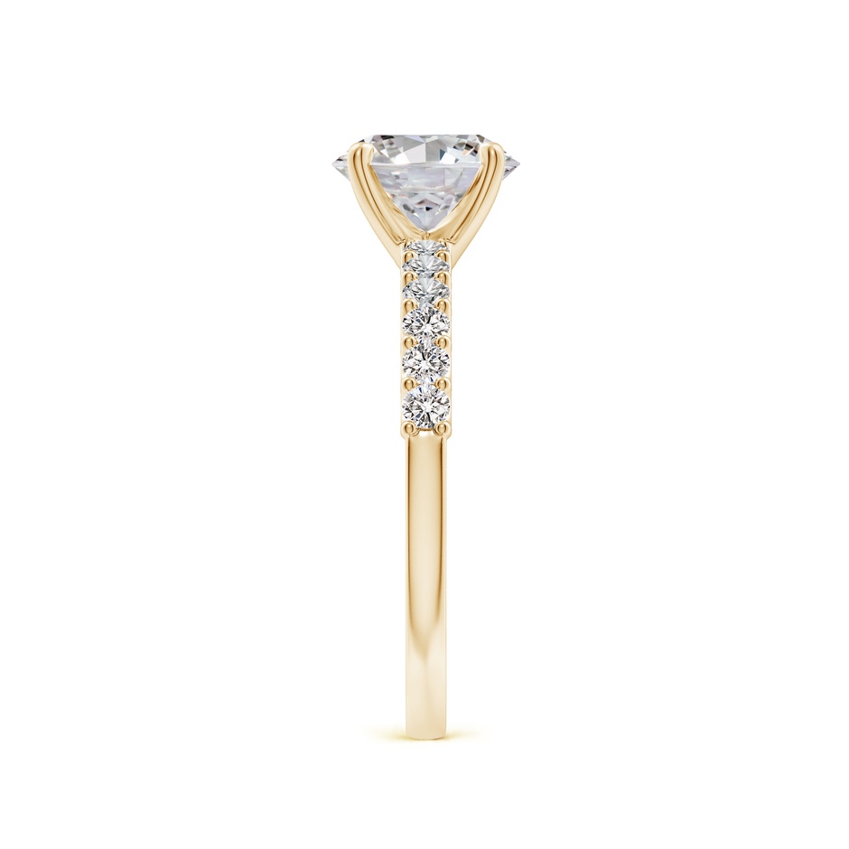 7.7x5.7mm IJI1I2 Oval Diamond Solitaire Engagement Ring with Diamond Accents in Yellow Gold side 299