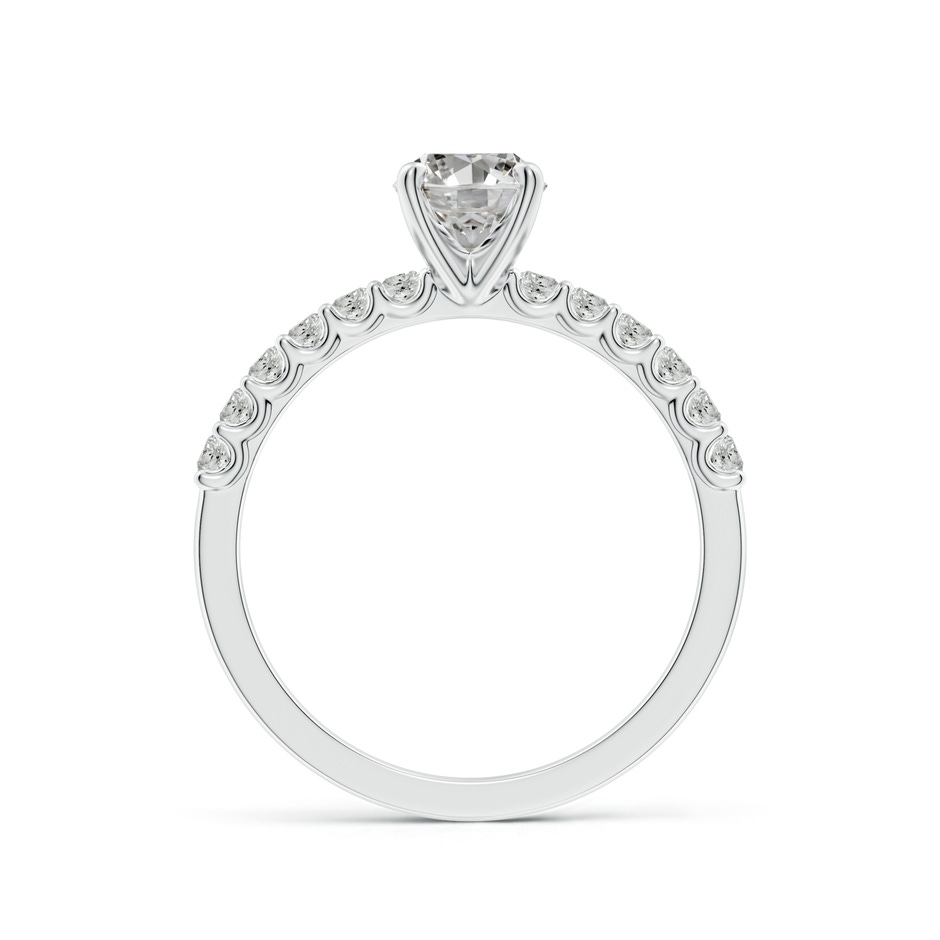7.7x5.7mm KI3 Oval Diamond Solitaire Engagement Ring with Diamond Accents in White Gold side 199