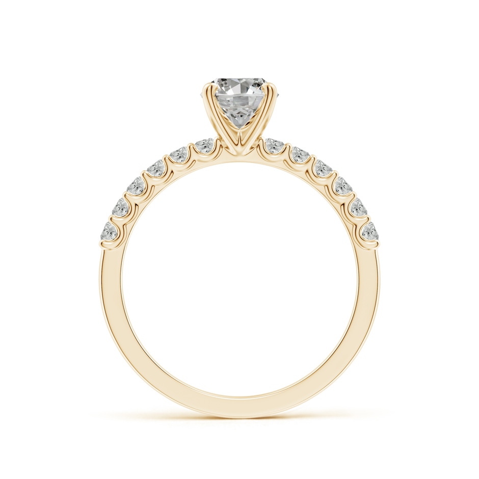 7.7x5.7mm KI3 Oval Diamond Solitaire Engagement Ring with Diamond Accents in Yellow Gold side 199