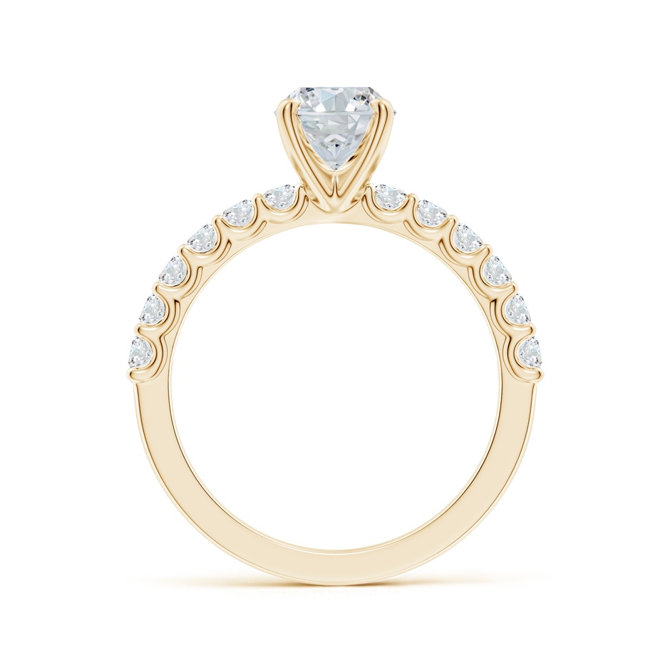 8.5x6.5mm GVS2 Oval Diamond Solitaire Engagement Ring with Diamond Accents in Yellow Gold side 199