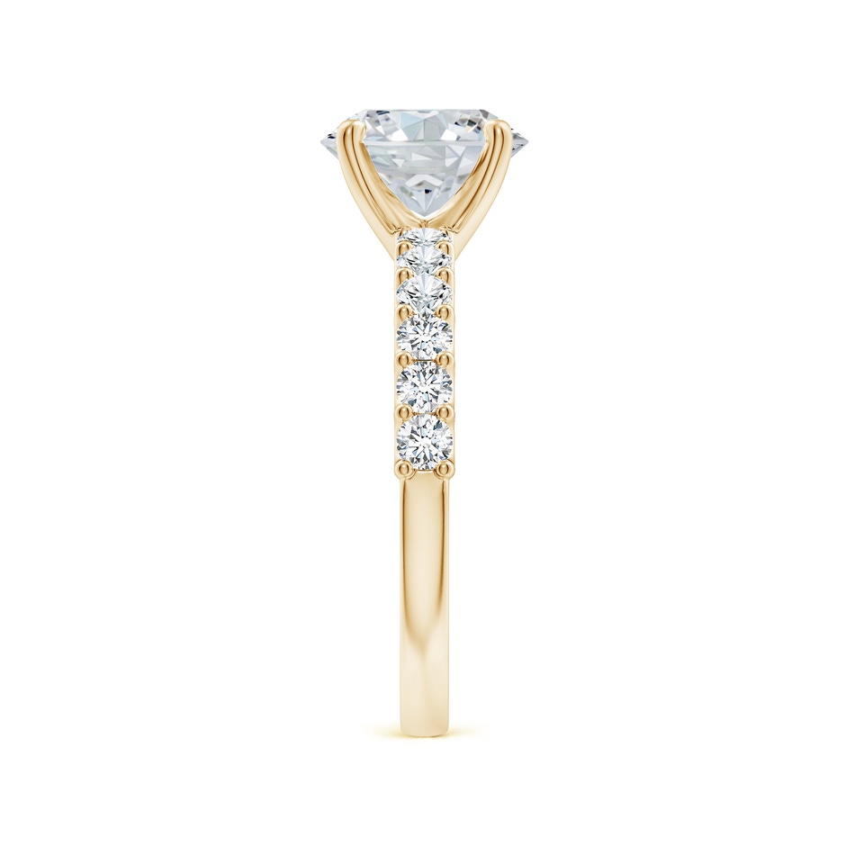8.5x6.5mm GVS2 Oval Diamond Solitaire Engagement Ring with Diamond Accents in Yellow Gold side 299