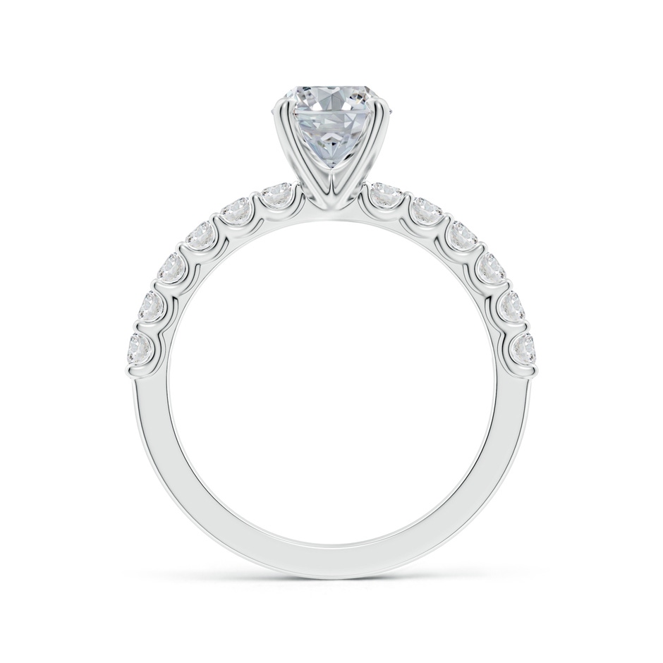 8.5x6.5mm HSI2 Oval Diamond Solitaire Engagement Ring with Diamond Accents in White Gold side 199