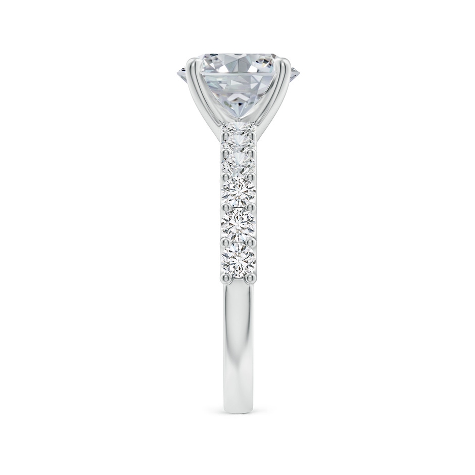 9x7mm HSI2 Oval Diamond Solitaire Engagement Ring with Diamond Accents in P950 Platinum side 299