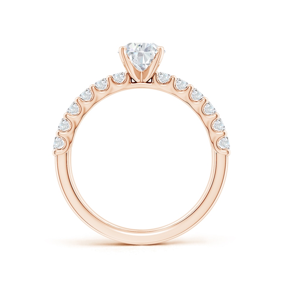 7.7x5.7mm GVS2 Pear Diamond Solitaire Engagement Ring with Diamond Accents in Rose Gold side 199